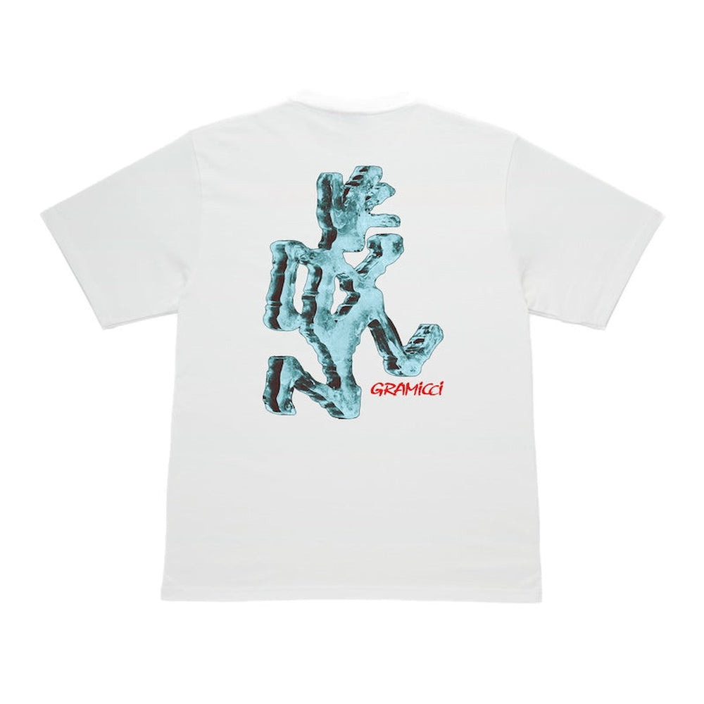 T-shirt Gramicci Ice Sculpture Tee White – vista posteriore