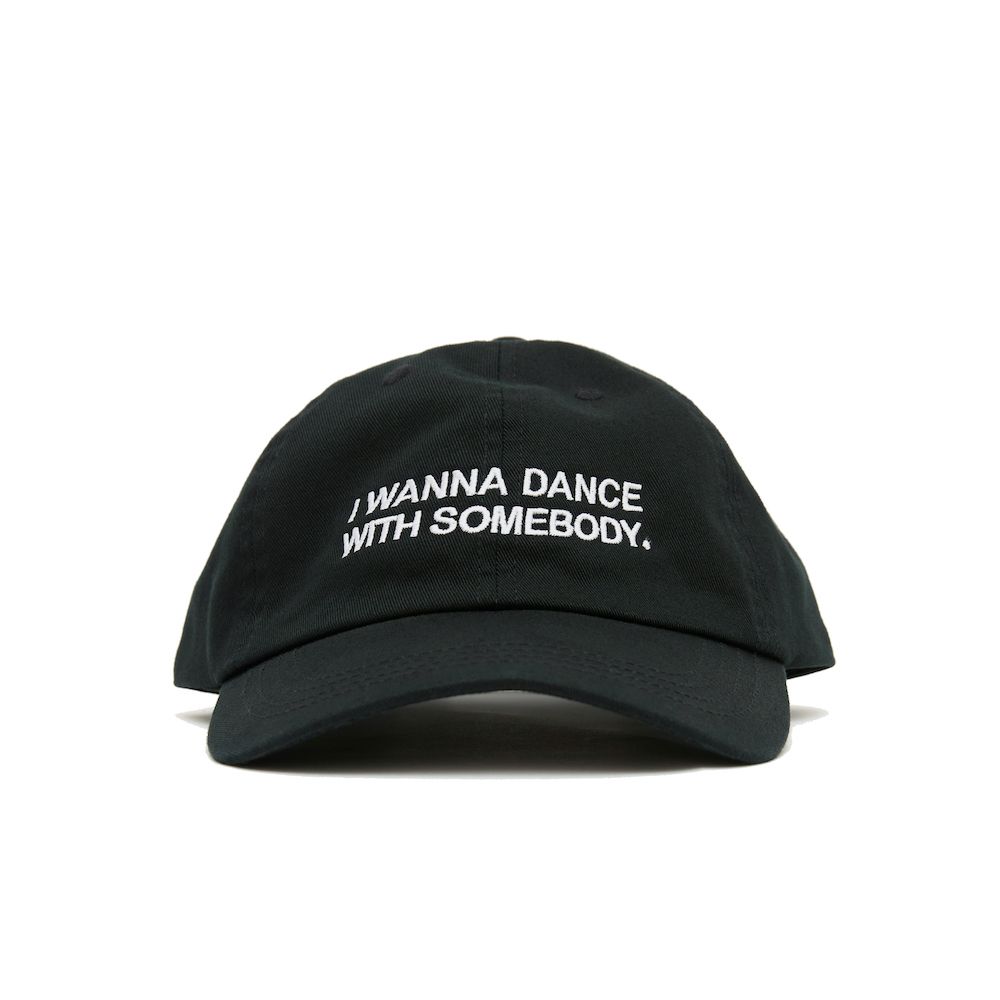 Easy Listening I Wanna Dance With Somebody Embroidered Cap Black – front view