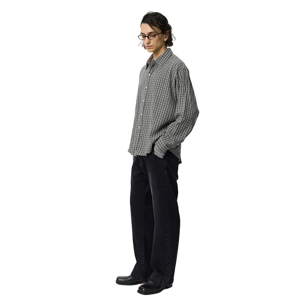 Camicia mfpen Vacation Shirt Shuffle Check – indossata vista laterale