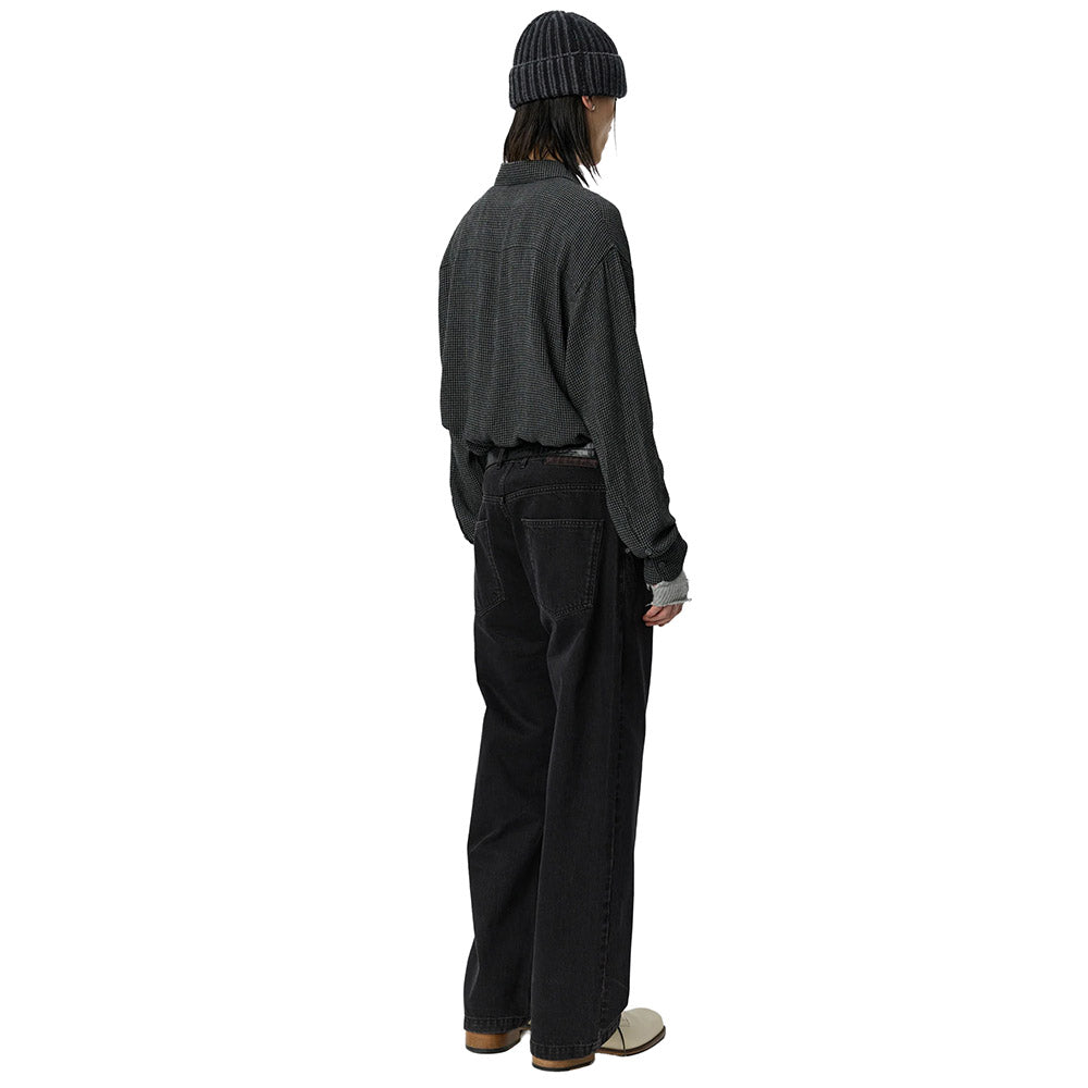 Jeans mfpen Straight Cut Jeans Generation Plum – indossati vista posteriore