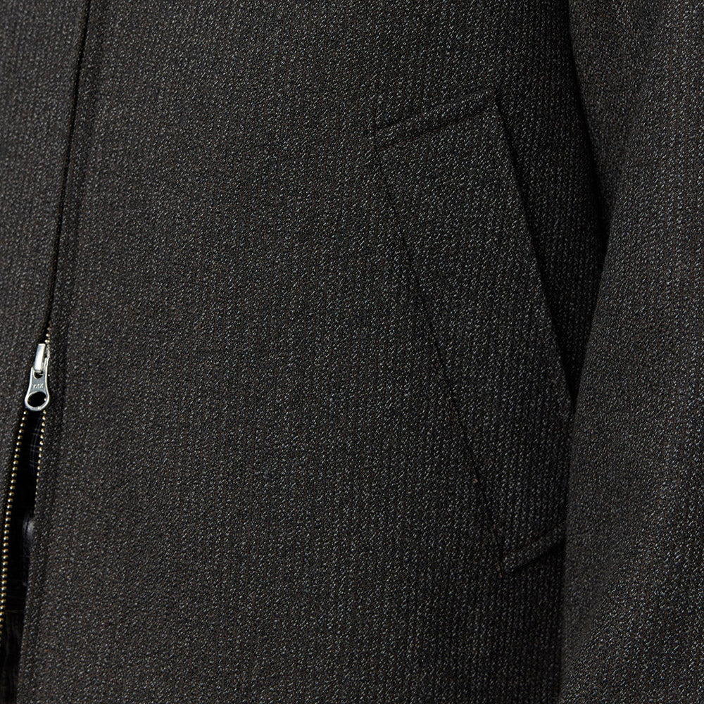 Giacca mfpen Mail Jacket Brown Melange Stripe – dettaglio della tasca