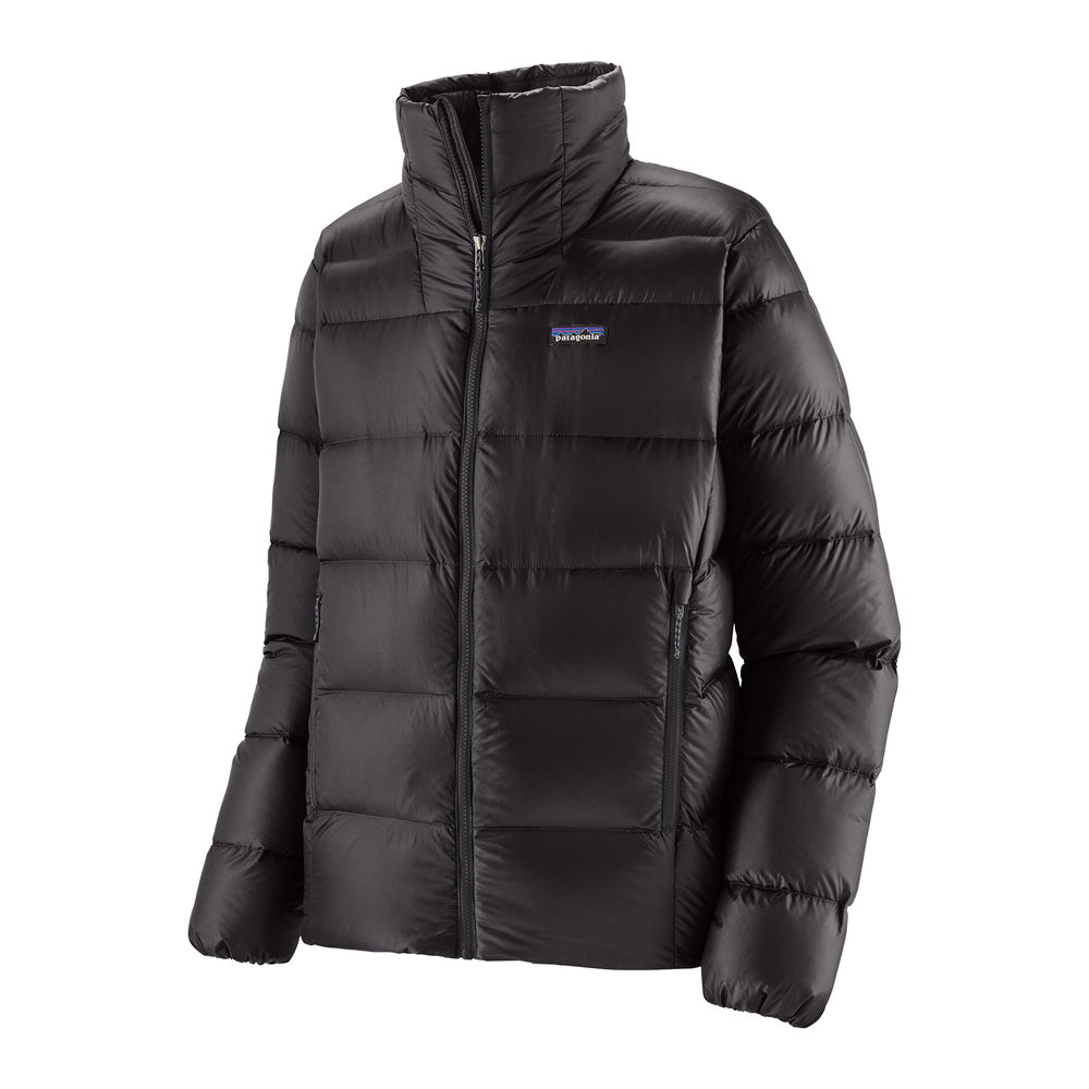 Piumino Patagonia Men's Fitz Roy Down Jacket Black – vista di tre quarti
