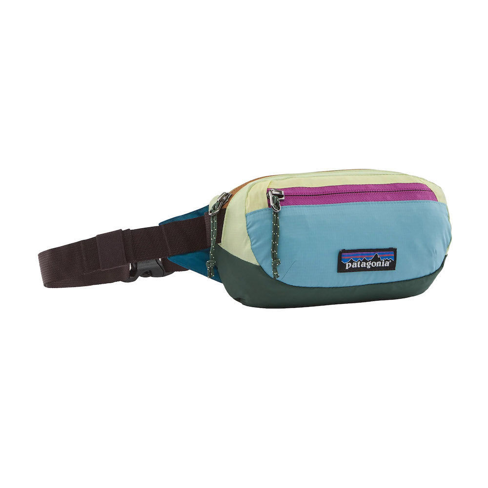 Marsupio Patagonia Terravia Mini Hip Pack 1L Patchwork: Snowmelt Blue – vista frontale