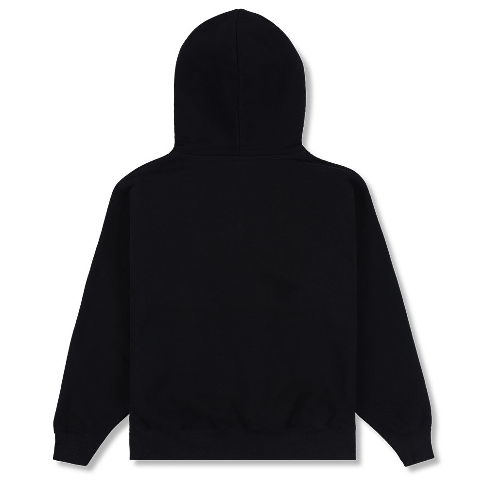 Felpa con cappuccio PLEASURES Dynamic Hoodie Black – vista posteriore