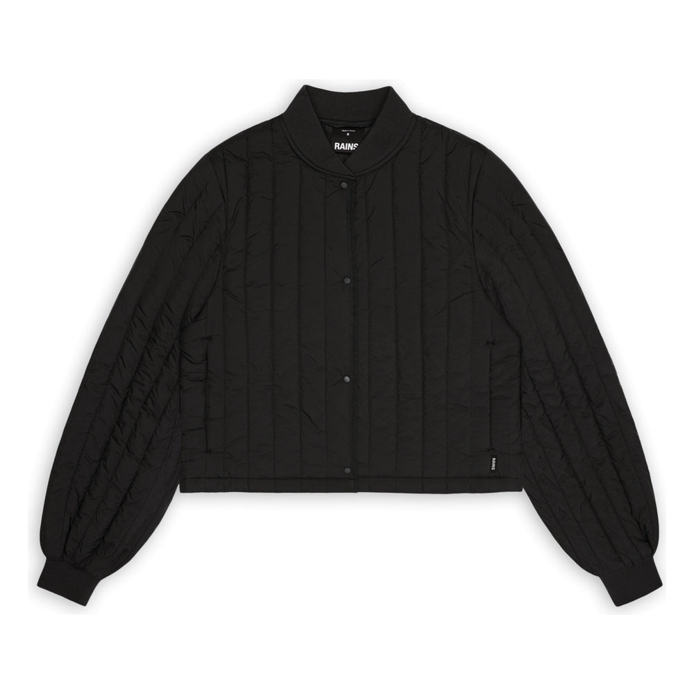 Giacca Rains Banja Liner Bomber W Jacket Black – vista frontale