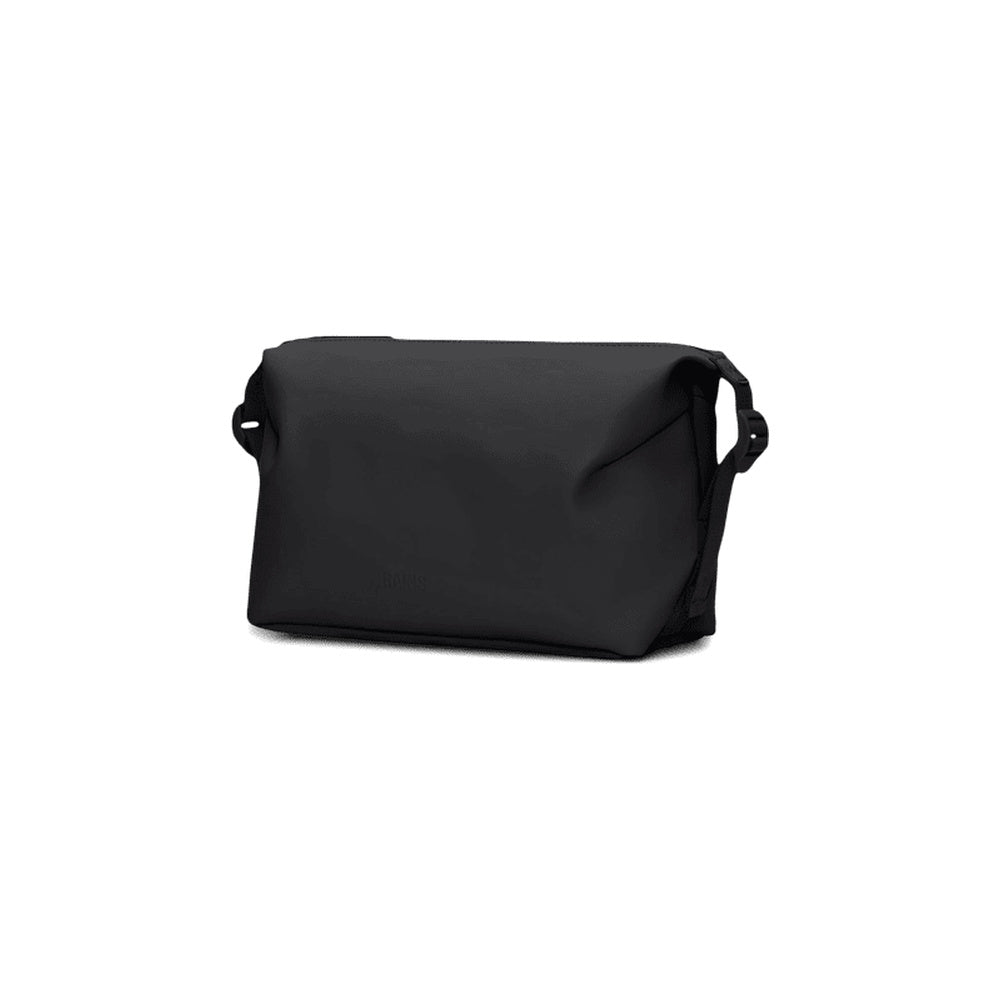 Beauty case Rains Hilo Wash Bag Black – vista di tre quarti