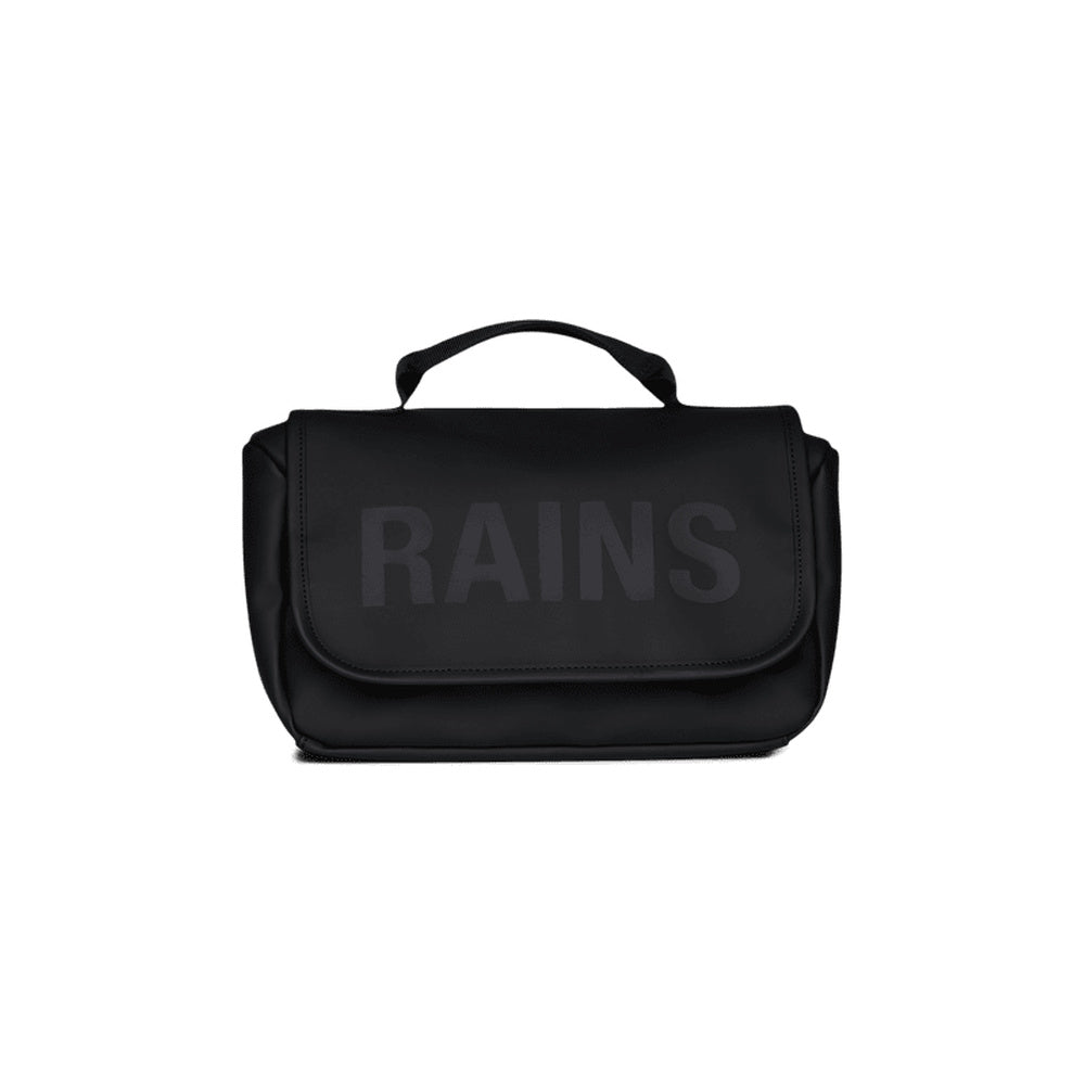 Beauty case Rains Texel Wash Bag Black – vista frontale
