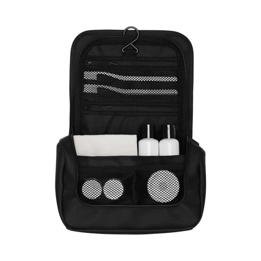Beauty case Rains Texel Wash Bag Black – vista interna