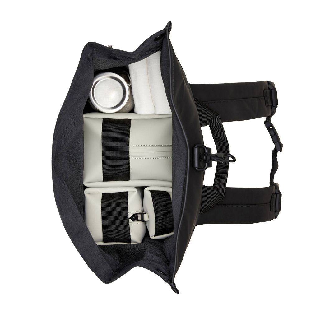 Zaino Rains Rolltop Rucksack Black – vista interna