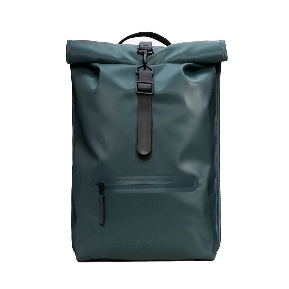 Zaino Rains Rolltop Rucksack Mystique – vista frontale