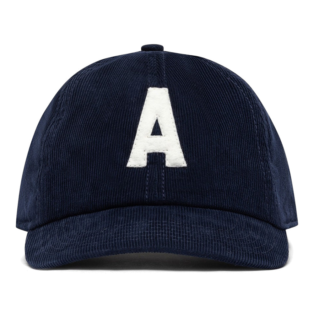 Cappellino Autry Corduroy Baseball Cap With Logo Blue – vista frontale
