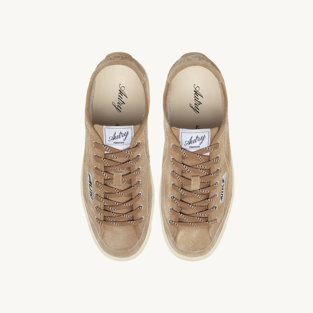 Sneaker Autry Windscape Low Woman in suede foam – vista dall'alto