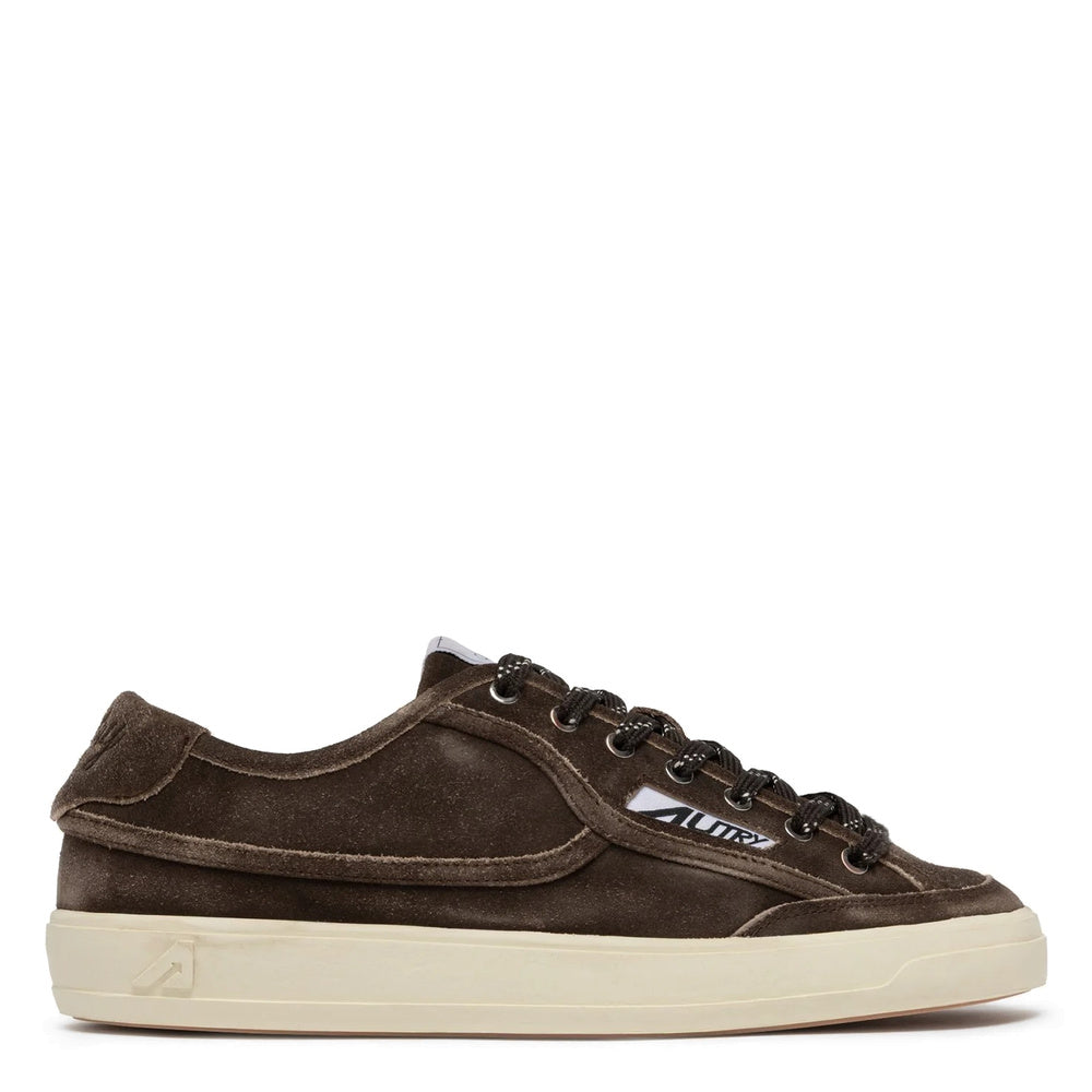 Sneaker Autry Windscape Low Man in suede mustang – vista laterale
