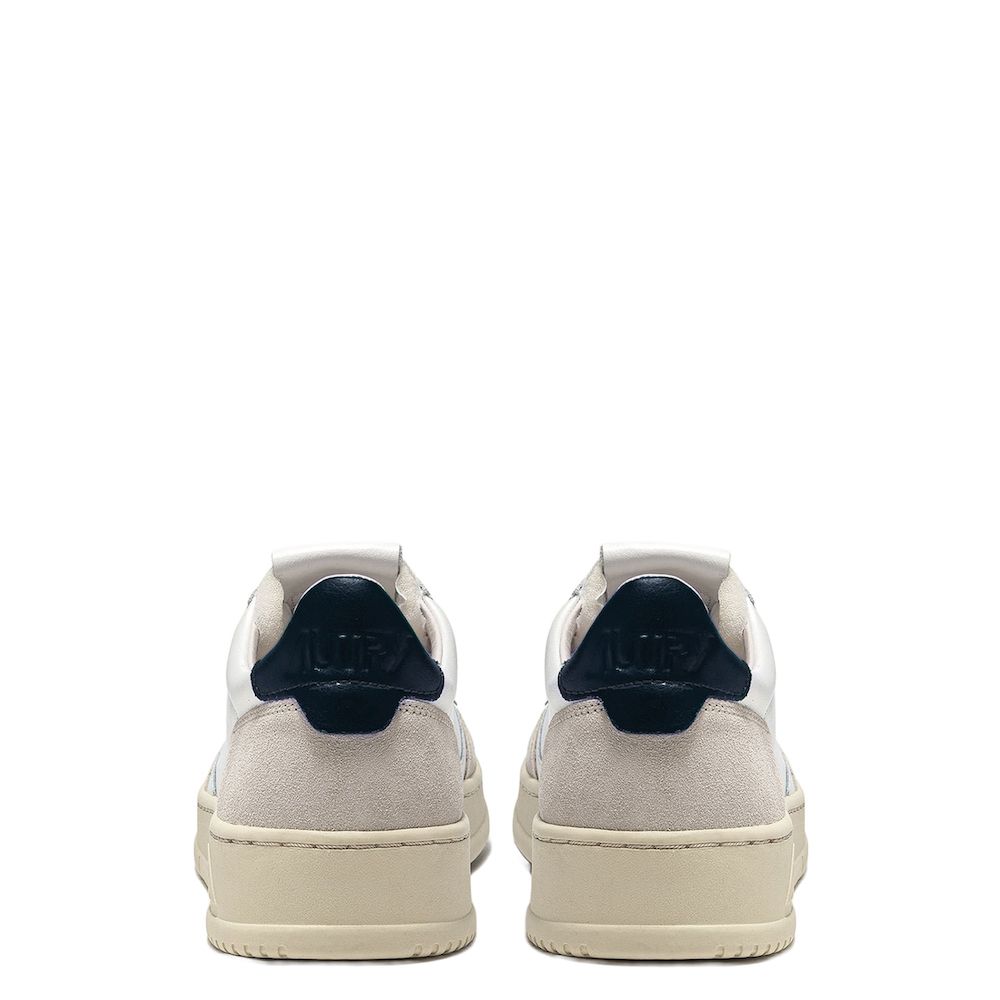Sneaker Autry Medalist Low Man Leather/Suede White/Blue – vista posteriore