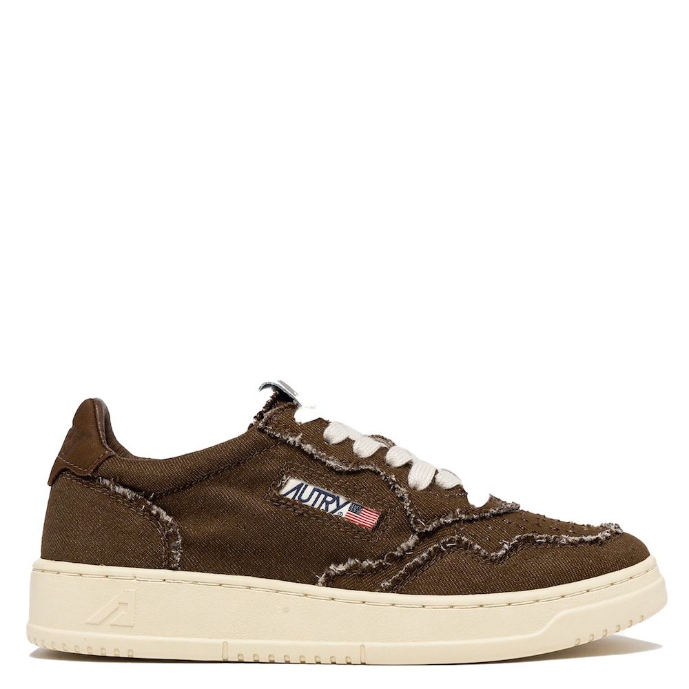 Sneaker Autry Medalist Low Woman Denim Sepia – vista laterale