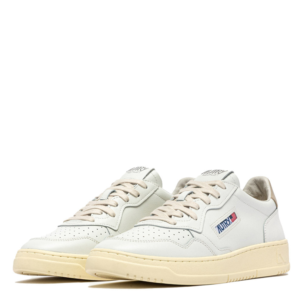 Sneaker Autry Medalist Low Man Leather White/Feather Gray – vista laterale interna