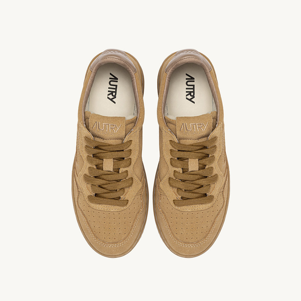 Sneaker Autry Medalist Low Woman Rame/Antilope – vista dall'alto