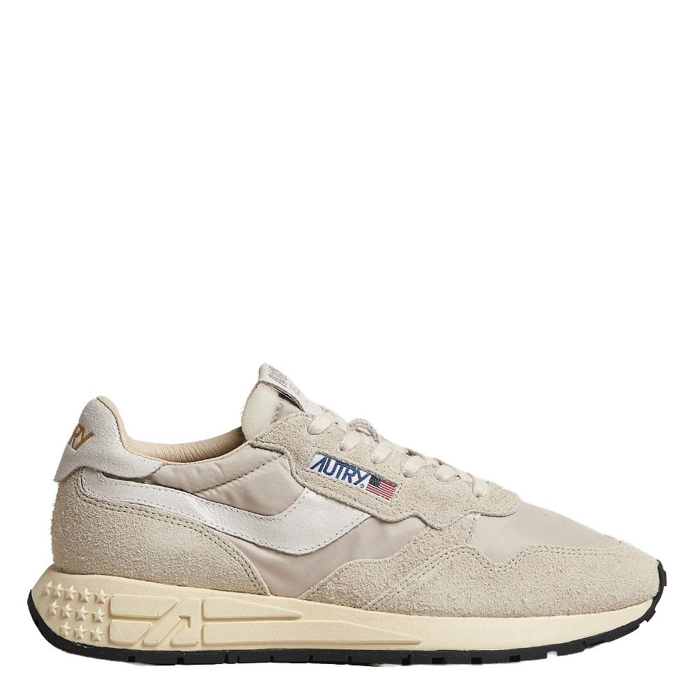 Sneaker Autry Reelwind Low Woman Nylon White/Pelican – vista laterale