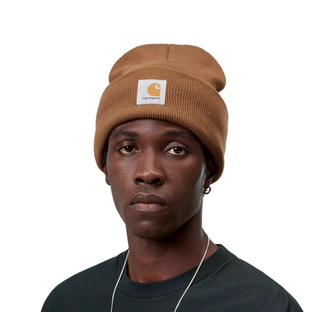 Berretto Carhartt WIP Acrylic Watch Hat WIP H Brown – indossato