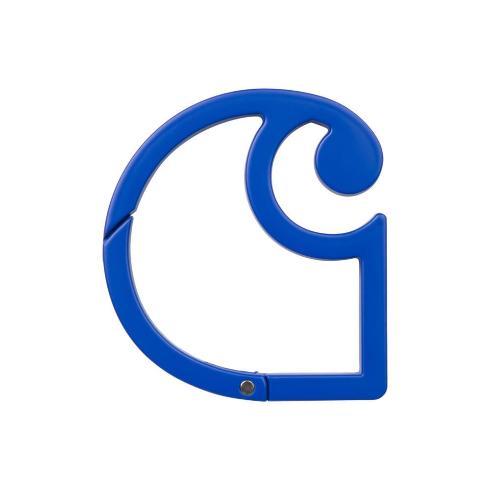 Moschettone Carhartt WIP C-Logo Carabiner Blue – vista posteriore