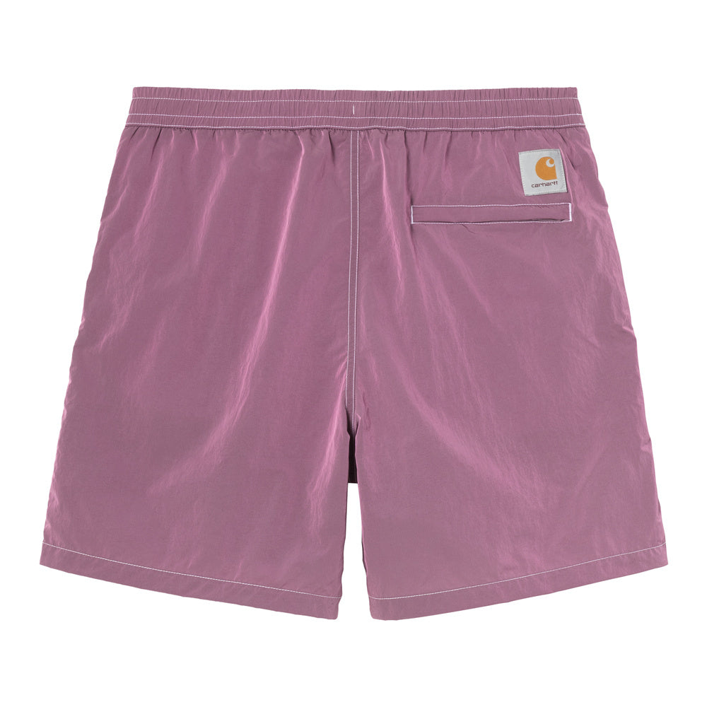 Costume da bagno Carhartt WIP Canby Swim Trunks Gentle Purple / White – vista posteriore