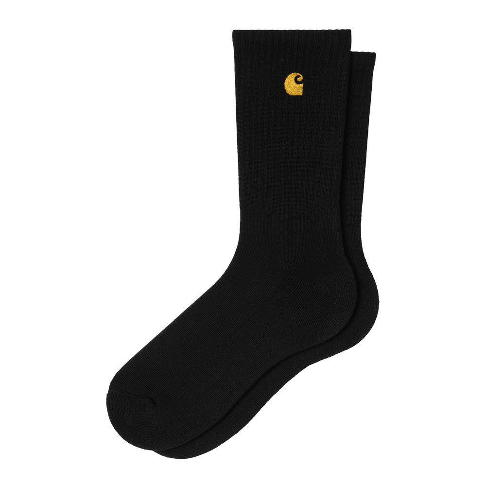 Calze Carhartt WIP Chase Socks Black / Gold – vista laterale
