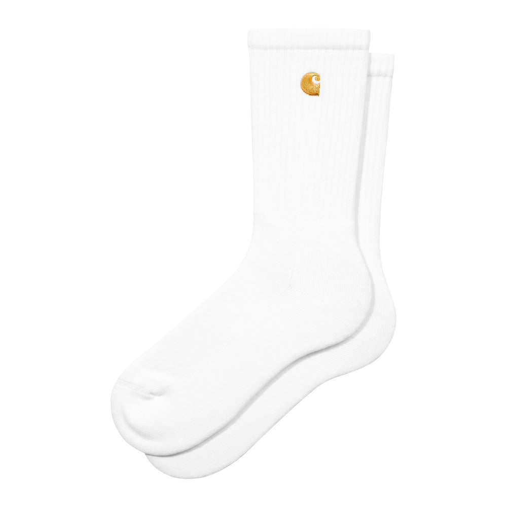 Calze Carhartt WIP Chase Socks White / Gold – vista laterale