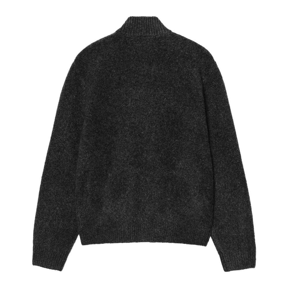 Cardigan Carhartt WIP Curtis Sweater Jacket Tangled Black – vista posteriore