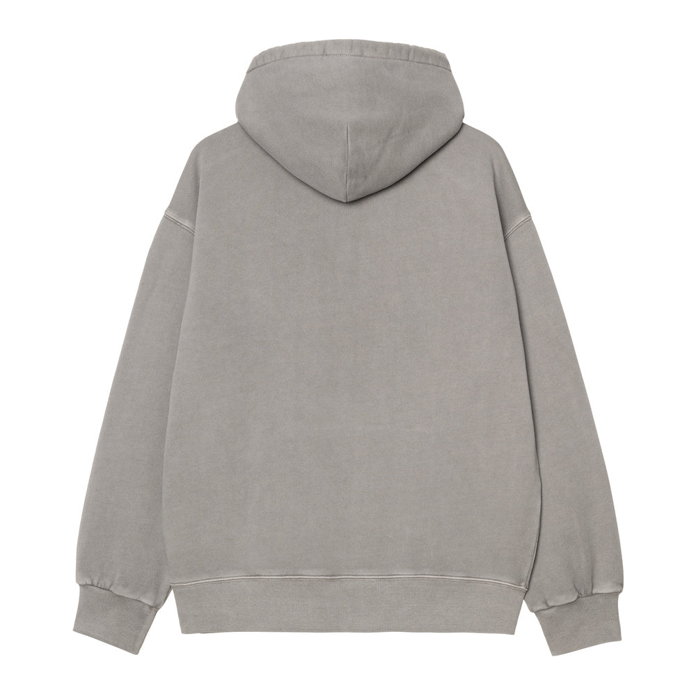 Felpa con cappuccio Carhartt WIP Hooded Nelson Sweatshirt Yosemite Garment Dyed – vista posteriore