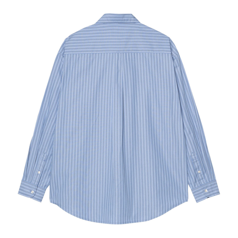 Camicia Carhartt WIP L/S Keene Shirt Keene Stripe Curacao – vista posteriore