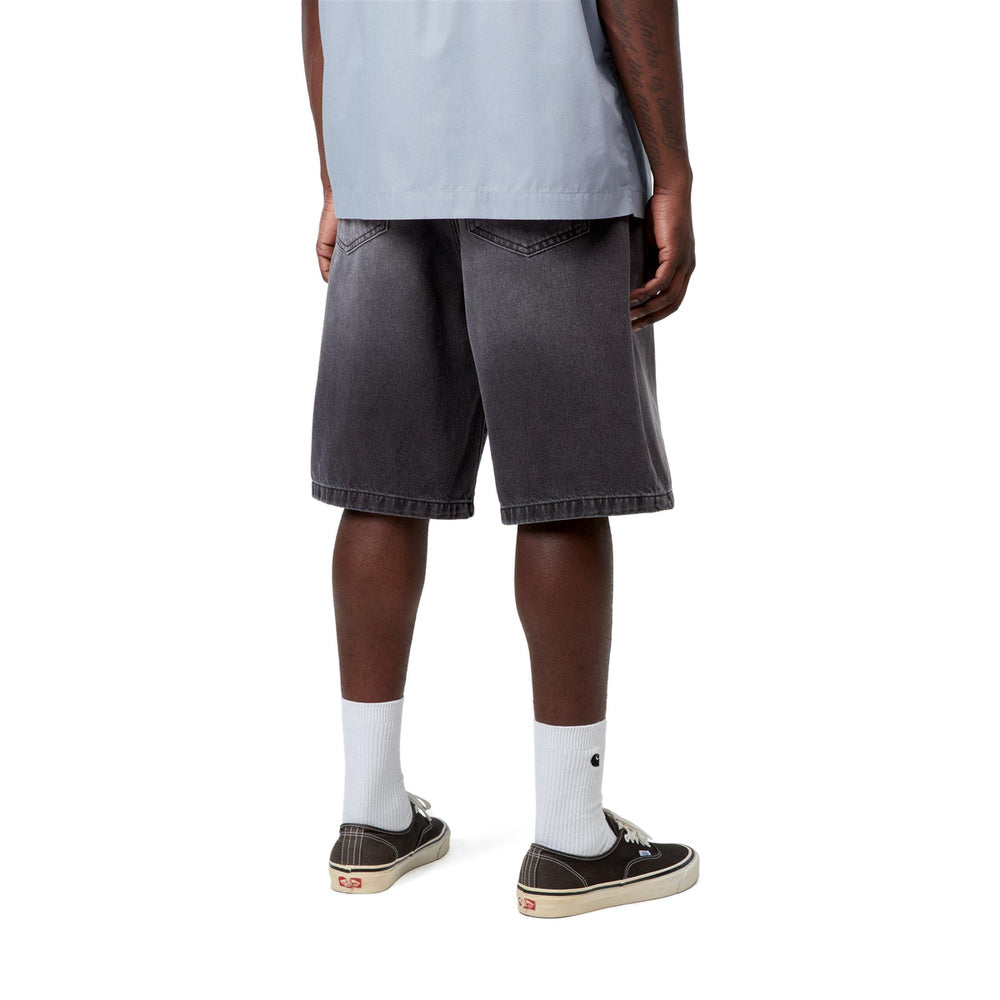 Short Carhartt WIP Landon Short Black Worn Bleached – indossati vista posteriore