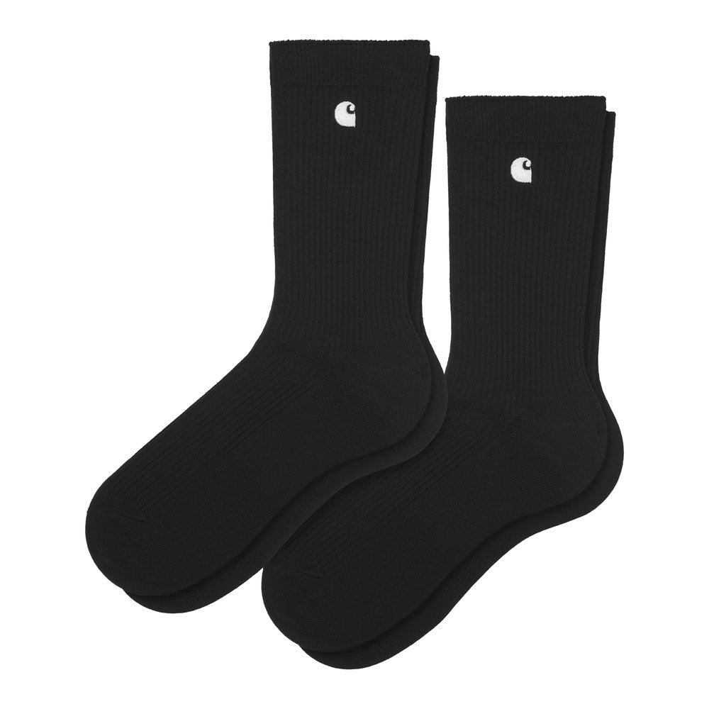 Calze Carhartt WIP Madison Pack Socks Black / White – vista frontale