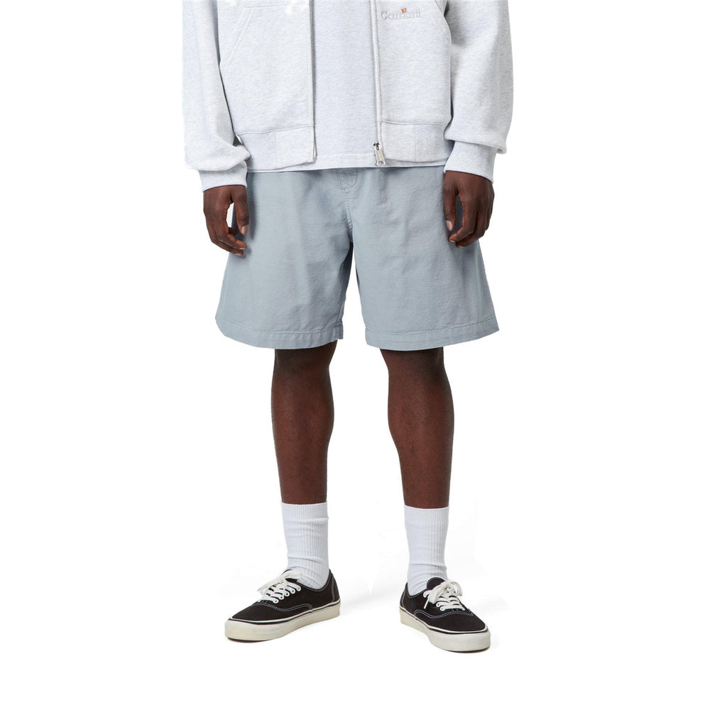 Short Carhartt WIP Rainer Short Mirror Garment Dyed – indossati vista frontale