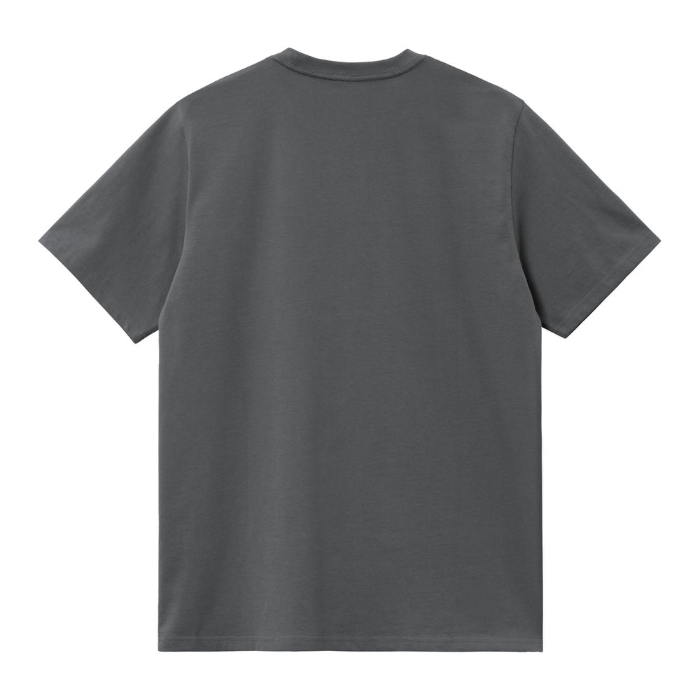 T-shirt Carhartt WIP S/S American Script T-Shirt Graphite – vista posteriore