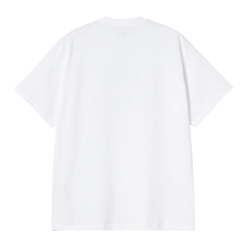T-shirt Carhartt WIP S/S Barbwire C T-Shirt White – vista posteriore