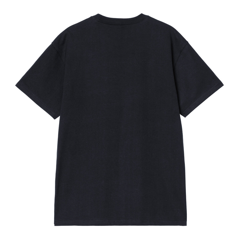 T-shirt Carhartt WIP S/S Chase T-Shirt Dark Navy / Gold – vista posteriore