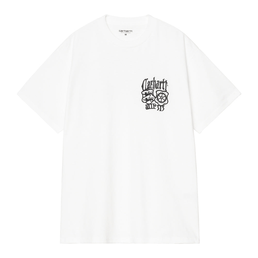 T-shirt Carhartt WIP S/S Commuting Tales T-Shirt White – vista frontale