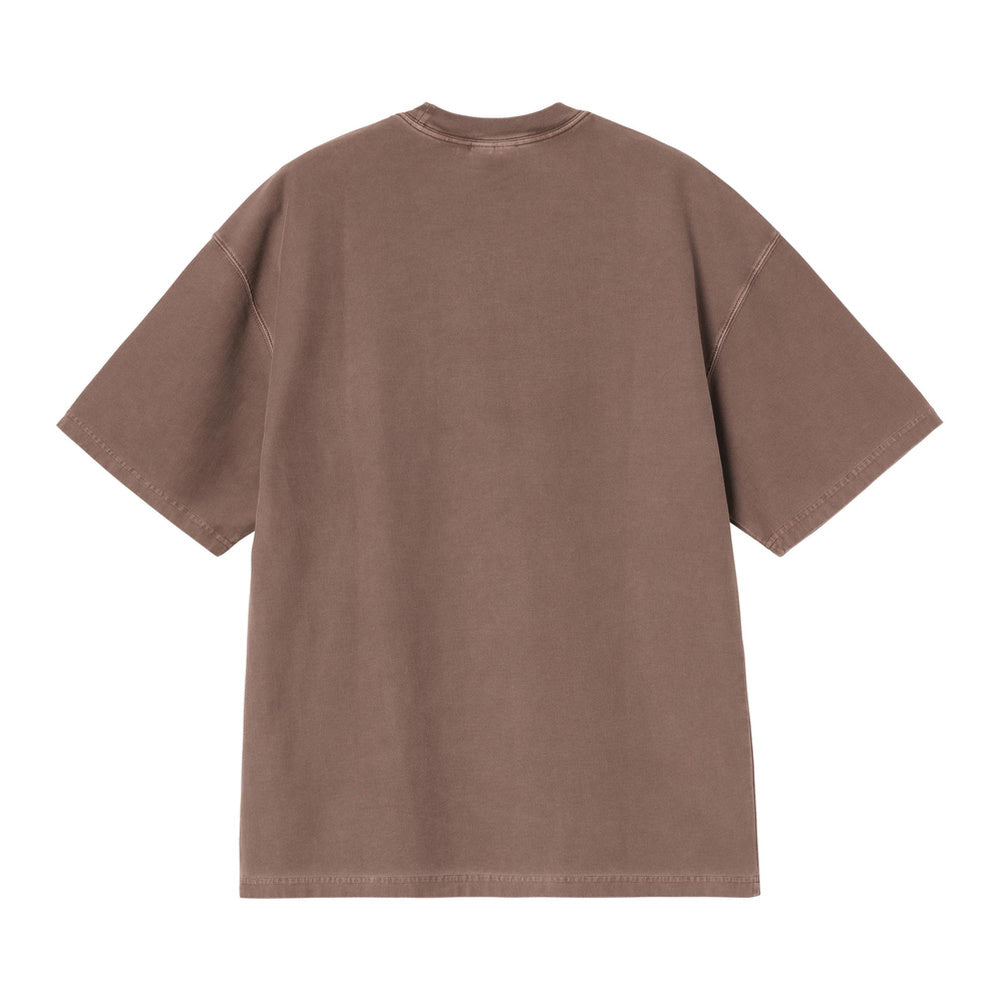 T-shirt Carhartt WIP S/S Loose Pocket T-Shirt Tobacco Garment Dyed – vista posteriore