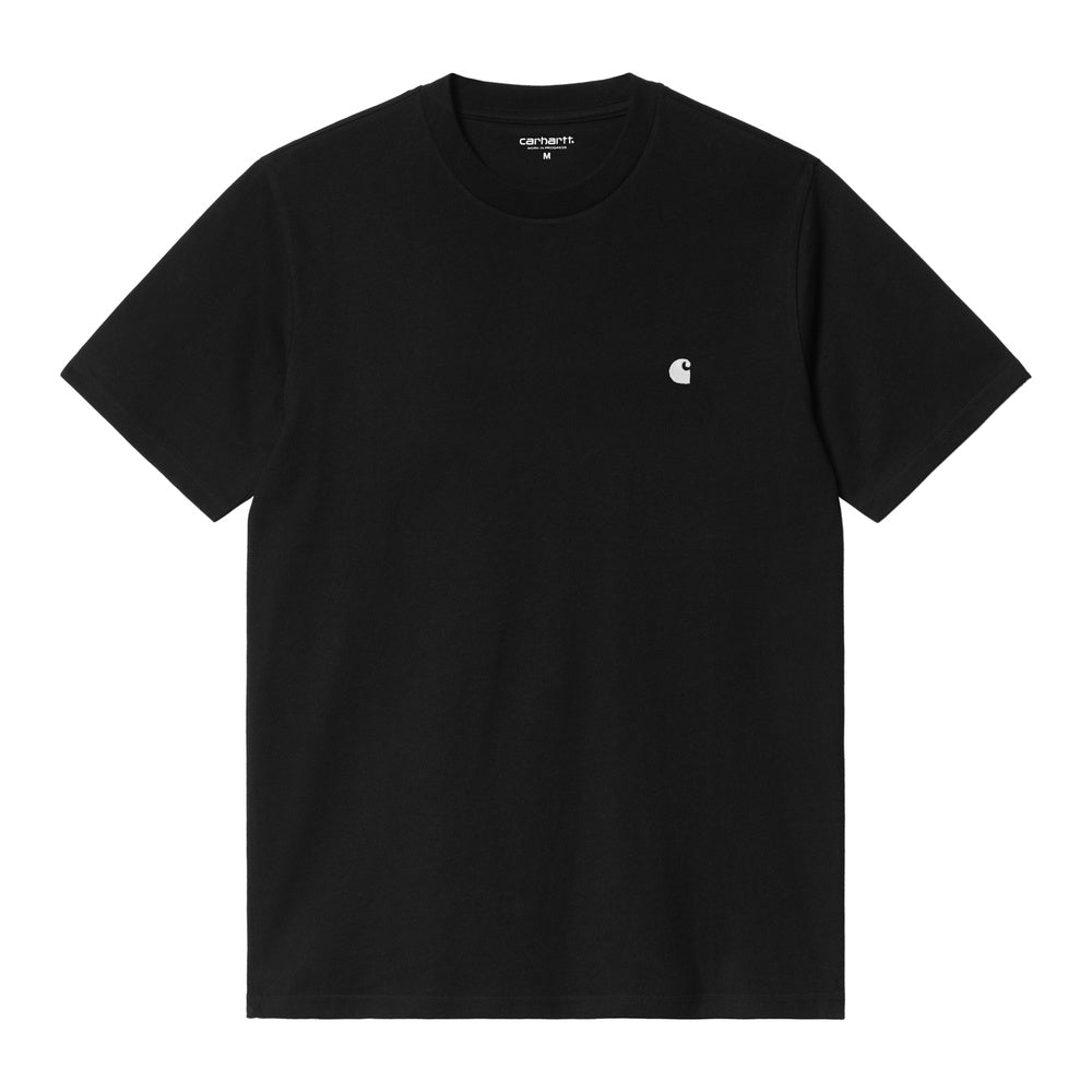 T-shirt Carhartt WIP S/S Madison T-Shirt Black / White – vista frontale