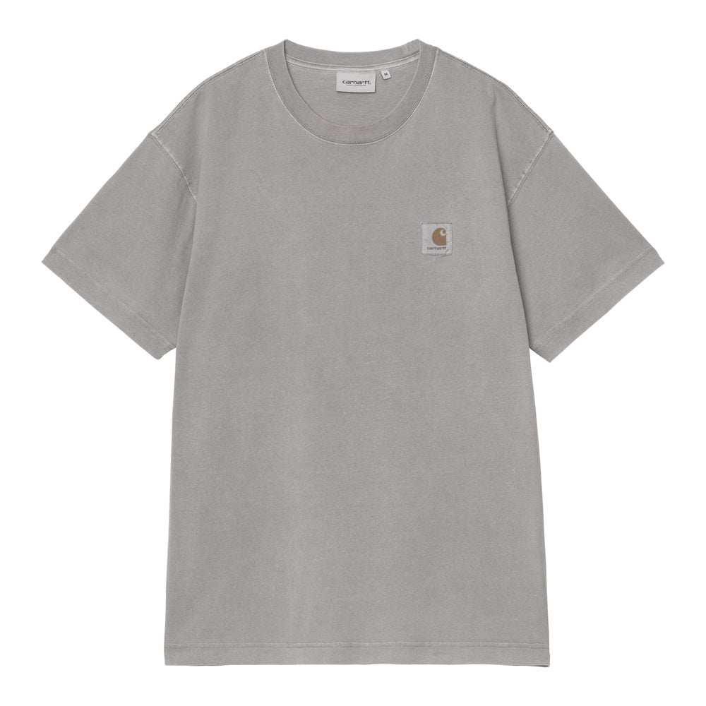 T-shirt Carhartt WIP S/S Nelson T-Shirt Yosemite Garment Dyed – vista frontale