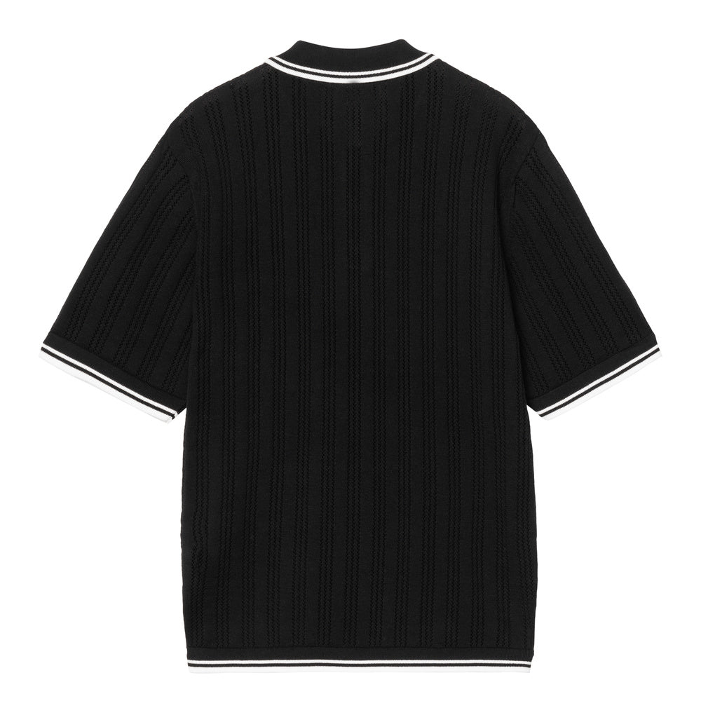 Polo Carhartt WIP S/S Ramsey Polo Black / Wax – vista posteriore