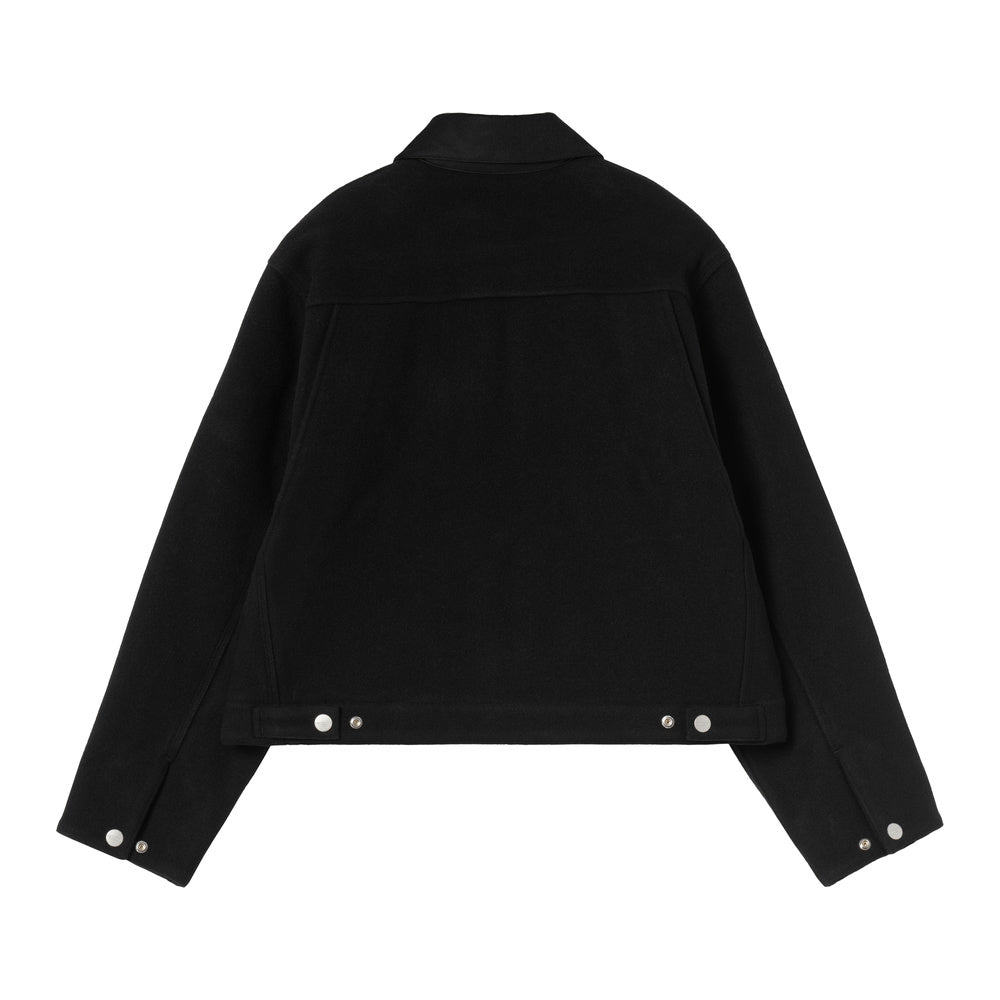 Giacca Carhartt WIP W' Atoka Detroit Jacket Black / Black – vista posteriore