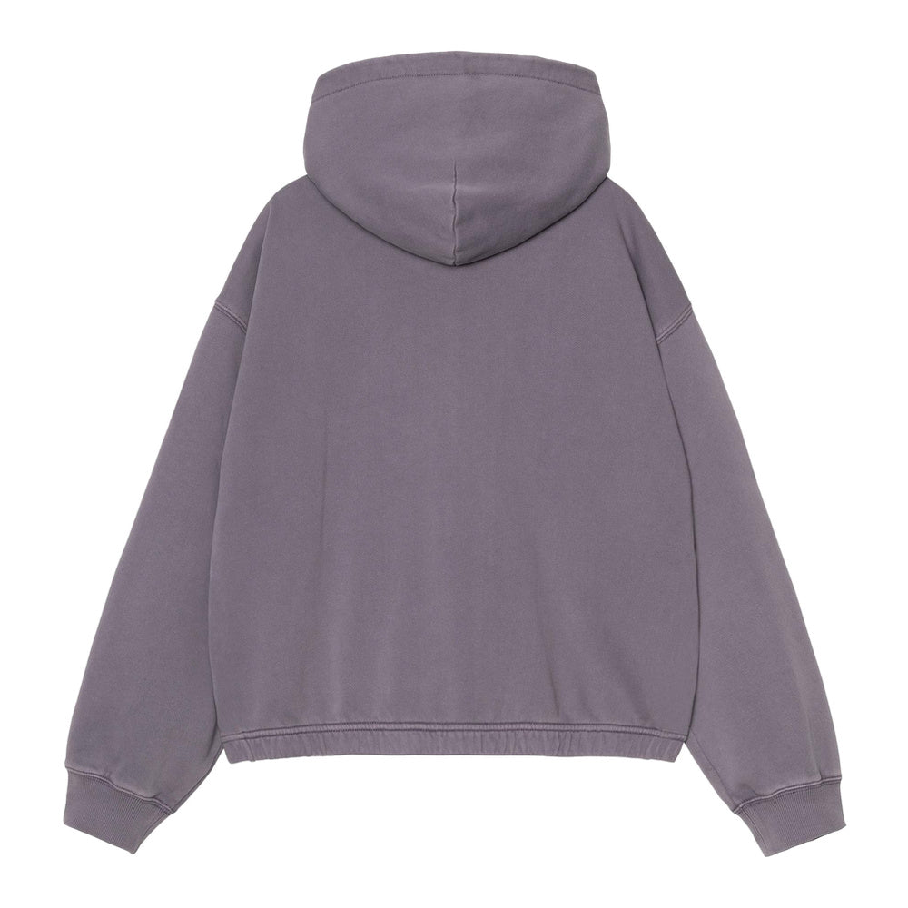 Felpa con cappuccio Carhartt WIP W' Hooded Hoggard Jacket Shady Purple Garment Dyed – vista posteriore