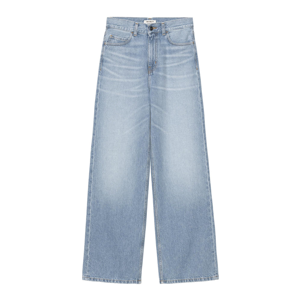 Jeans Carhartt WIP W' Jane Pant Blue Heavy True Stone – vista frontale