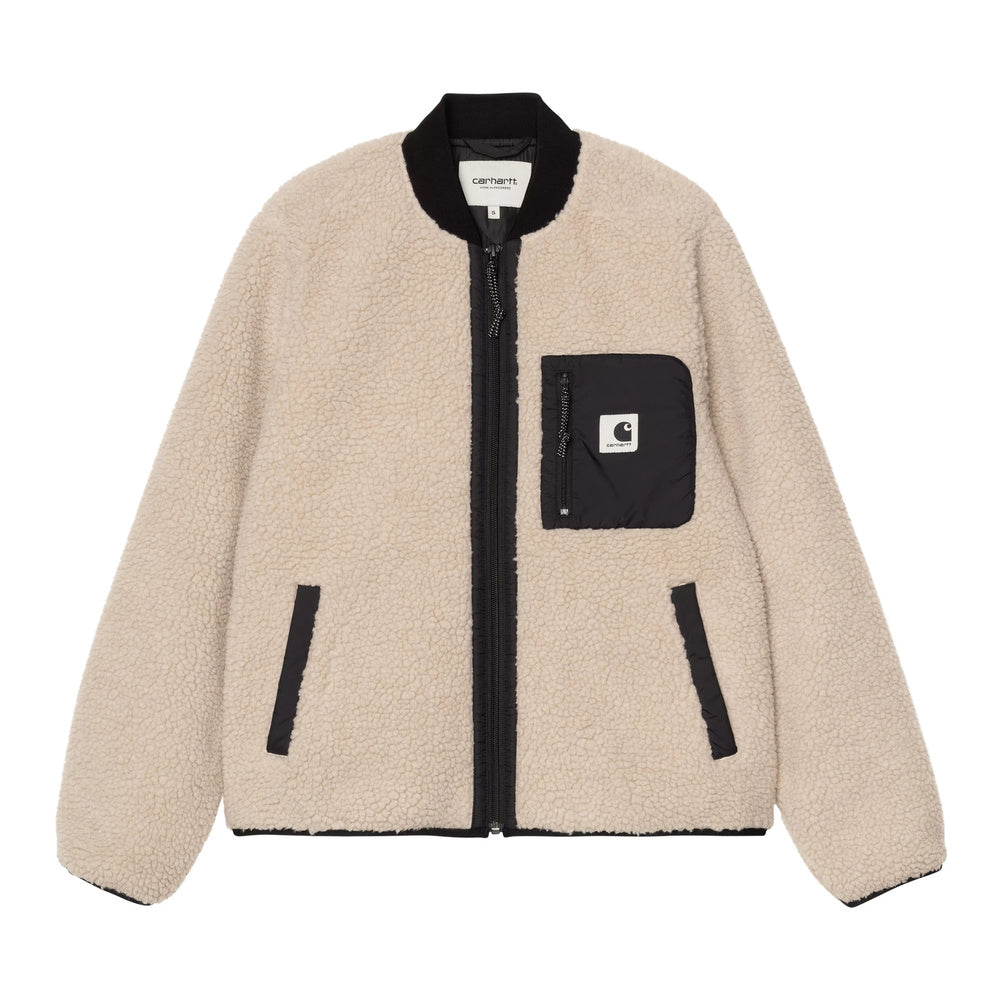 Giacca Carhartt WIP Women's Janet Liner Fleur De Sel / Black – vista frontale