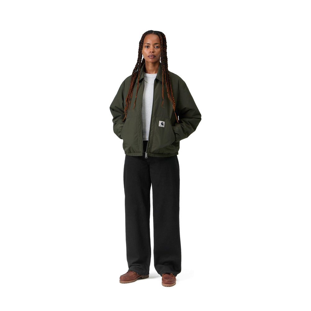 Jeans Carhartt WIP W' Lavine Pant Black Rinsed – indossati figura intera