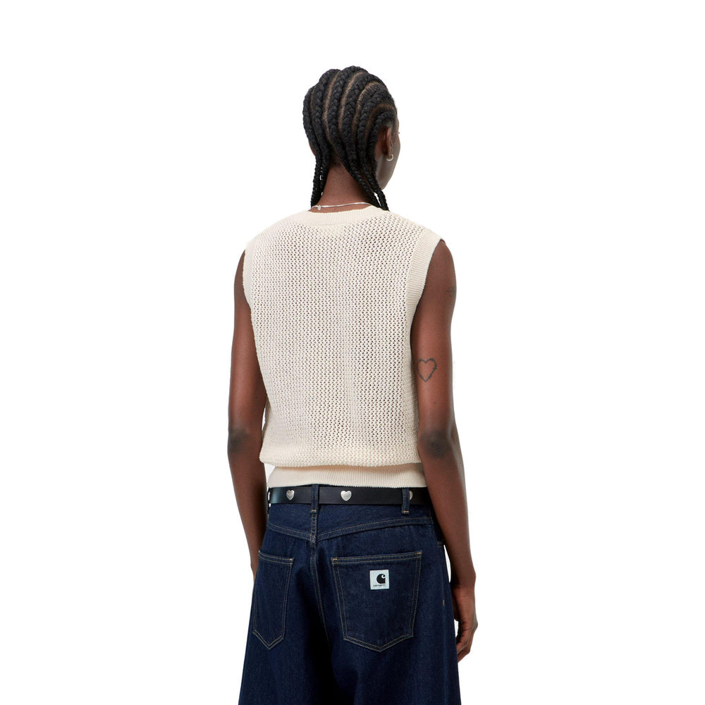 Gilet Carhartt WIP W' Stockton Vest Wax – indossato vista posteriore