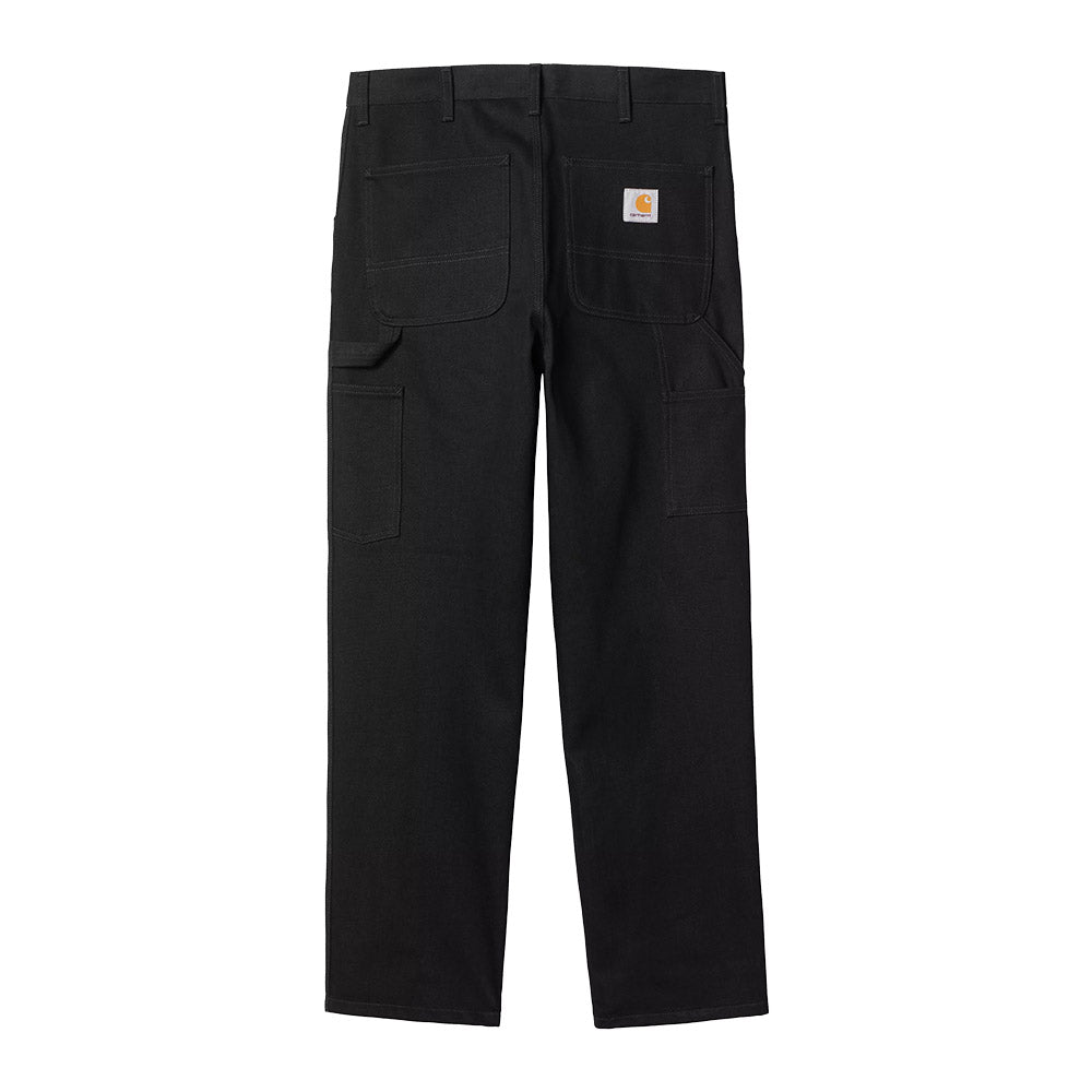 Pantaloni Carhartt WIP Single Knee Pant Black / Rinsed – vista posteriore