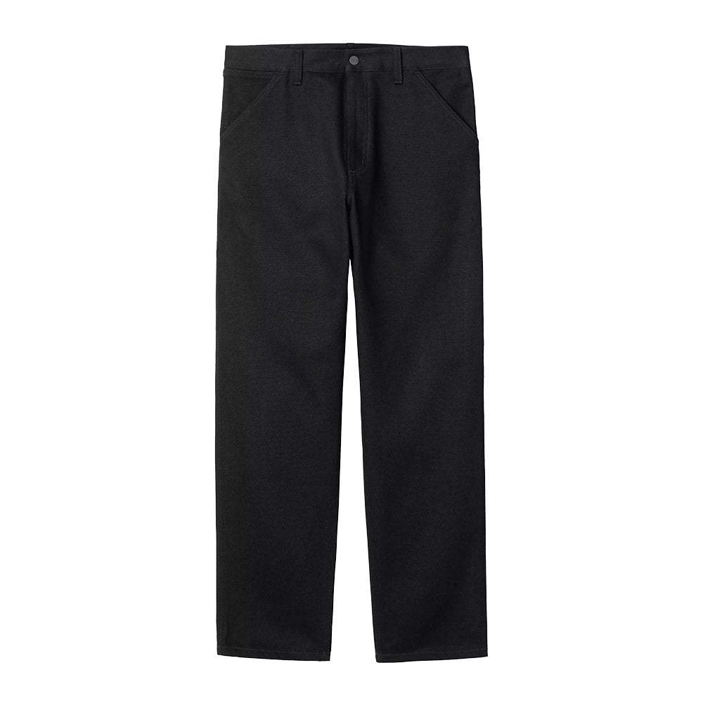 Pantaloni Carhartt WIP Single Knee Pant Black / Rinsed – vista frontale