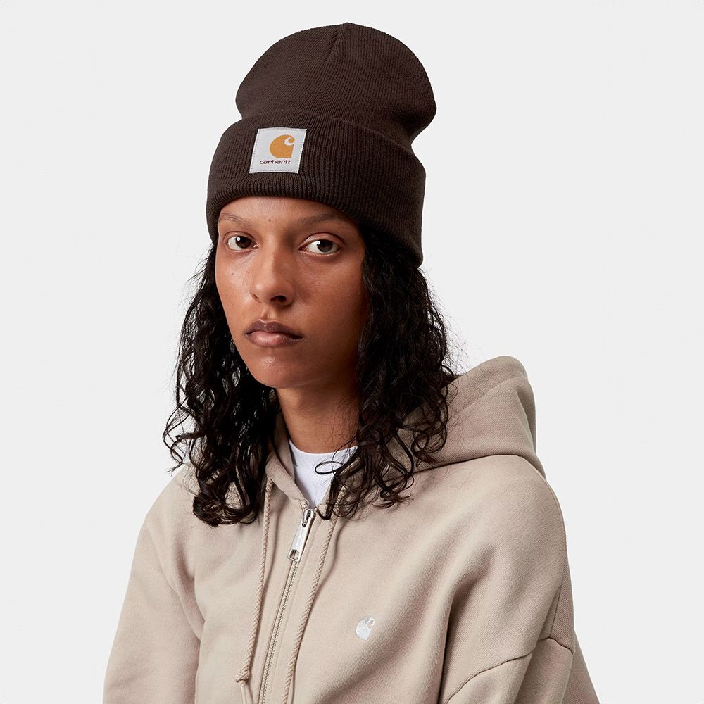 Berretto Carhartt WIP Short Watch Hat Tobacco – indossato
